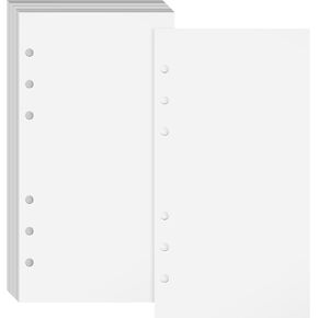 40 Sheets A6 Blank Release Paper Refills for Collecting Sticker Reusable Sticker Binder Book, 6.89 * 3.74in Insert Sheet for 6 Ring Sticker Organizer Album Storage Book