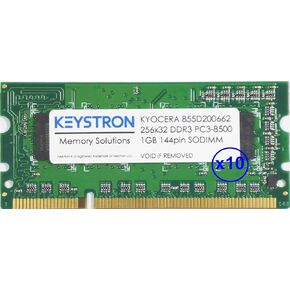 ترقية ذاكرة الطابعة المتوافقة/البديلة 1 جيجا بايت لـ Kyocera 855d200662 (حزمة 10)