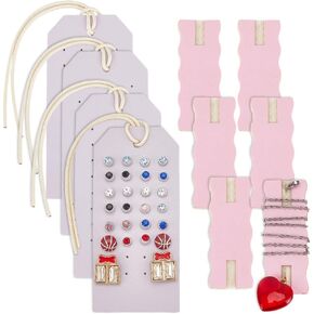 OLYCRAFT 10pcs حارس الجلود حاملي حرس متشابكة خالية من القلادة منظم الحرك المحمولة منظم Nacklace مجموعة بطاقة تخزين المجوهرات السود