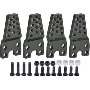 CNC Metal RC Car Shock Absorber Mount Black Adjust Height Angle Stand for TRX4 Axial SCX10 & SCX10 II 90046 D90 D110 RC Crawler Car