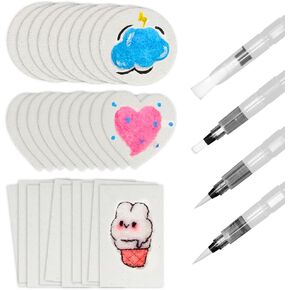 Magic Foam Texture Paper - Magic Puffy Paint, 30 PCS 3D Drawing Cards DIY Art Supplies and Kids' Craft Acrylics Painting Paper