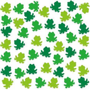 Geyee 108 PCS Frog Cetouts Paper Classroom Bulletin Decorations Board Decorations Contractored Color Frog Name Tags Die Cuts for Diy Kids Projects School Office Party Supplies (Green)