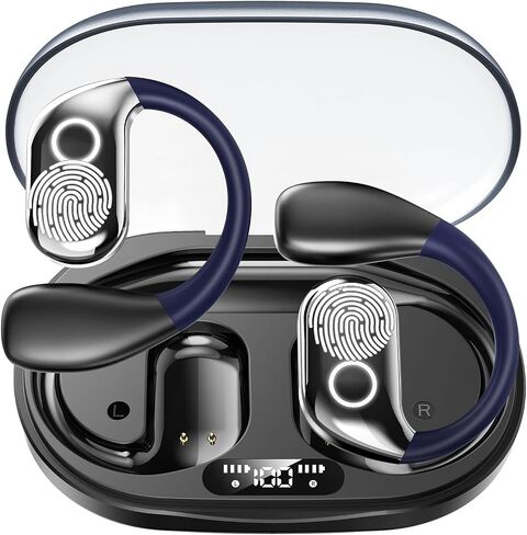 Translation Earbuds Real Time,Audifonos Traductores Inglés español,AI Languages Translator Earbuds,Translating Headphones Bone Conduction,Bluetooth Translation Earbuds,M82 Black in Saudi Arabia