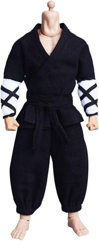 MeetGet 1/12 Scale Figure Figure Doll Monk Fighting Suity for 6 Inch Action Figure PM007US ، Gray in Kuwait