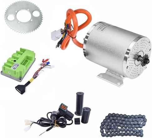Electric Brushless Motor Kit 48V 2000W 4300RPM, 48V Mid Drive Motor with BLDC Controller 80A, Electrit Motor Kit for Go Kart Scooter Ebike DIY Part Conversion Kit in Saudi Arabia
