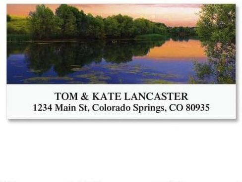 Colorful Images Gone Fishing Classic Personalized Return Address Labels - Set of 240, Self-Adhesive Stickers, 5/8" x 2" in Saudi Arabia