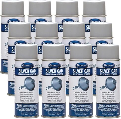 Eastwood Silver Cad Replicate Cadmium Plating Aerosol Spray Paint 12 Oz | 1 Pack in Saudi Arabia