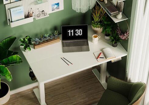 مكتب Seang Electric Standing Desk ، مكتب الطول القابل للتعديل مع 3 مسبقات للذاكرة ، 48 × 24 بوصة. in Kuwait