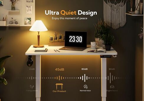 مكتب Seang Electric Standing Desk ، مكتب الطول القابل للتعديل مع 3 مسبقات للذاكرة ، 48 × 24 بوصة. in Kuwait