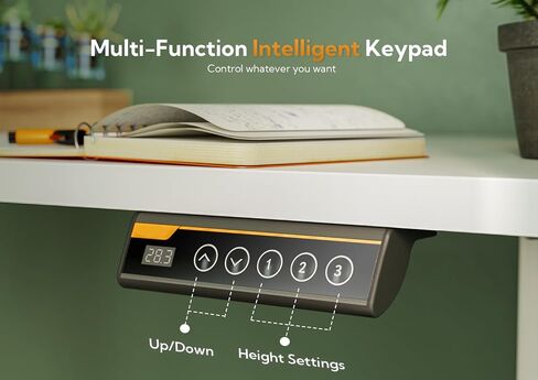 مكتب Seang Electric Standing Desk ، مكتب الطول القابل للتعديل مع 3 مسبقات للذاكرة ، 48 × 24 بوصة. in Kuwait