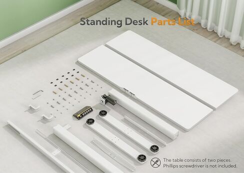 مكتب Seang Electric Standing Desk ، مكتب الطول القابل للتعديل مع 3 مسبقات للذاكرة ، 48 × 24 بوصة. in Kuwait