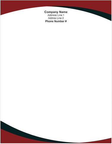 Premium Custom Printed Letterhead Stationery 100 Pack - 8.5" x 11" Standard Letter - Recycled, Smooth, Linen, Etc. - Made in the U.S.A. (Line Break) in Kuwait