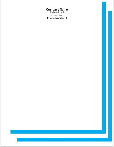 Premium Custom Printed Letterhead Stationery 100 Pack - 8.5" x 11" Standard Letter - Recycled, Smooth, Linen, Etc. - Made in the U.S.A. (Line Break) in Kuwait
