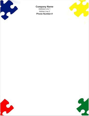 Premium Custom Printed Letterhead Stationery 100 Pack - 8.5" x 11" Standard Letter - Recycled, Smooth, Linen, Etc. - Made in the U.S.A. (Line Break) in Kuwait
