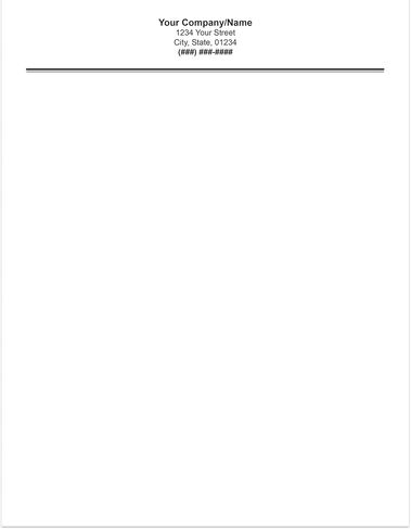 Premium Custom Printed Letterhead Stationery 100 Pack - 8.5" x 11" Standard Letter - Recycled, Smooth, Linen, Etc. - Made in the U.S.A. (Line Break) in Kuwait