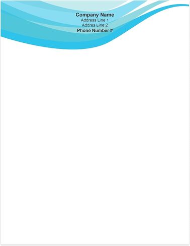 Premium Custom Printed Letterhead Stationery 100 Pack - 8.5" x 11" Standard Letter - Recycled, Smooth, Linen, Etc. - Made in the U.S.A. (Line Break) in Kuwait