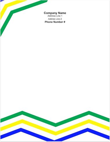 Premium Custom Printed Letterhead Stationery 100 Pack - 8.5" x 11" Standard Letter - Recycled, Smooth, Linen, Etc. - Made in the U.S.A. (Line Break) in Kuwait