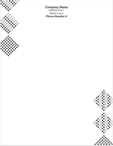 Premium Custom Printed Letterhead Stationery 100 Pack - 8.5" x 11" Standard Letter - Recycled, Smooth, Linen, Etc. - Made in the U.S.A. (Line Break) in Kuwait