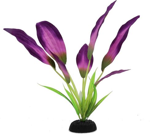 Silk Aquarium Plants for Betta Fish Tank, 2 Pcs 8 Inch Small Silk Aquarium Plant Aquatic Water Grass Decoration, Purple in Kuwait