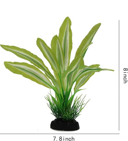 Silk Aquarium Plants for Betta Fish Tank, 2 Pcs 8 Inch Small Silk Aquarium Plant Aquatic Water Grass Decoration, Purple in Kuwait