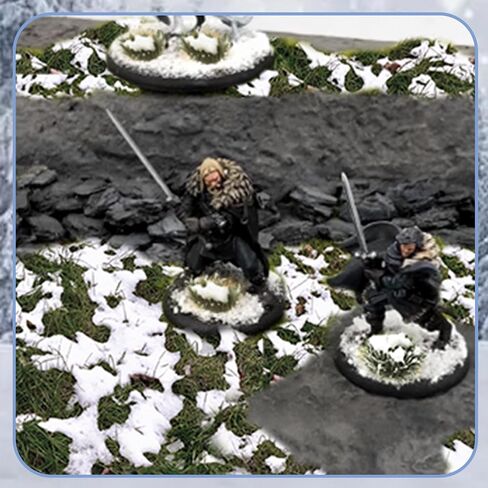 Warmtree 1 Box Snow Static Grass Bushy Tufts Lowland Shrubs Scenery DIY Miniature for Train Landscape Railroad Scenery Sand Military Layout Model War Gaming Terrain (Snowy Winter Green) in Saudi Arabia
