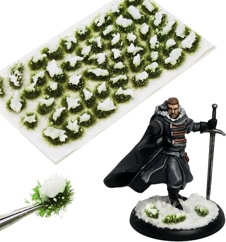 Warmtree 1 Box Snow Static Thffts Tufts Lowland Shrubs Scenery DIY مصغرة للقطار المناظر الطبيعية للسكك الحديدية المشهد الرمال تخطيط العسكرية النموذجية الحرب التضاريس (الشتاء الخضراء) in Saudi Arabia