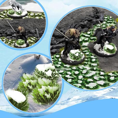 Warmtree 1 Box Snow Static Thffts Tufts Lowland Shrubs Scenery DIY مصغرة للقطار المناظر الطبيعية للسكك الحديدية المشهد الرمال تخطيط العسكرية النموذجية الحرب التضاريس (الشتاء الخضراء) in Saudi Arabia