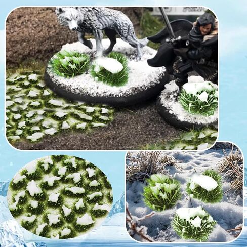 Warmtree 1 Box Snow Static Thffts Tufts Lowland Shrubs Scenery DIY مصغرة للقطار المناظر الطبيعية للسكك الحديدية المشهد الرمال تخطيط العسكرية النموذجية الحرب التضاريس (الشتاء الخضراء) in Saudi Arabia