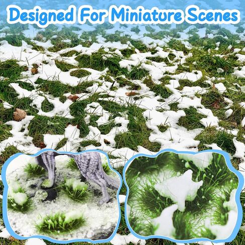 Warmtree 1 Box Snow Static Thffts Tufts Lowland Shrubs Scenery DIY مصغرة للقطار المناظر الطبيعية للسكك الحديدية المشهد الرمال تخطيط العسكرية النموذجية الحرب التضاريس (الشتاء الخضراء) in Saudi Arabia