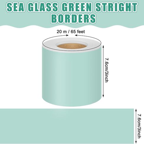 Fuutreo 65.6 ft Cottage Blue Bulletin Board Borders Die Cut Straight Rolled Border Trim for School Classroom Bulletin Board Decoration Chalkboard Home Office Party Decor in Saudi Arabia