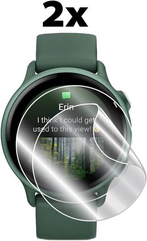 واقي شاشة IPG للساعة الذكية Garmin vívoactive 4 (وحدتان) طبقة شفافة فائقة الدقة غير مرئية مضادة للخدش - ناعمة/شفاء ذاتي/خالية من الفقاعات in Kuwait