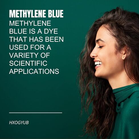 مجموعة مسحوق الميثيلين الأزرق، 8 جرام، تم اختباره من قبل طرف ثالث بنسبة 99+%، متوافق مع درجة USP، مكمل غذائي لصحة الدماغ للبشر، خالٍ من الفورمالديهايد، بما في ذلك أكواب القياس والقمع in Kuwait