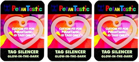 Dog Tag Silencers for PetANTastic dog or cat tag only, Glow in The Dark Silencer to Quiet Noisy Pet Tags in Kuwait