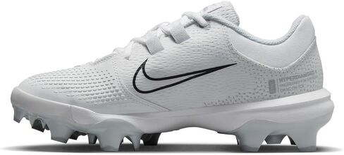 حذاء Nike للسيدات Hyperdiamond 4 Pro Moulded Softball (رمادي | أبيض us_Footwear_Size_System، للكبار، نسائي، رقمي، متوسط، رقمي_9) in Saudi Arabia