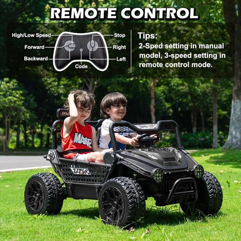 NewQida XXL 24V Ride On Toys for Big Kids UTV ، سيارة ركوب على مقاعد مع التحكم عن بعد ، تعليق صدمة 4WD 4-WHEELER ، حتى 5 ميل في الساعة ، إطارات مطاطية EVA ، بلوتوث ، موسيقى ، مقعد واسع ، وردي in Saudi Arabia