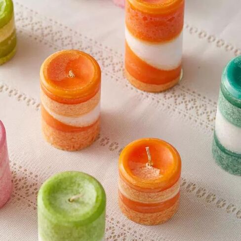 5Pcs Pillar Candle Wax Silicone Candles Mold for Candle Making Molds Silicone Shapes Soy Wax Moldes De Silicona para Hacer Velas Artesanales De Silicona in Kuwait