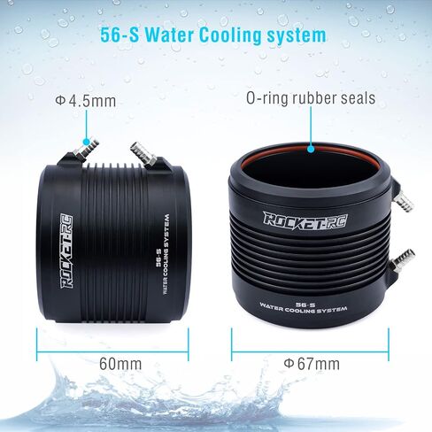 Surpass Hobby 56102 910KV Brushless Motor Shaft 8mm with Water Cooling Jacket for RC Boat (910kv) in Saudi Arabia