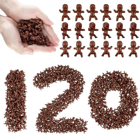 120 PCS Plastic Babies for Games, 1 Inch Mini Babies Bulk for Baby Shower Game, Tiny Baby Figurines for My Water Broke Ice Cube Game, King Cake Babies for Party Decorations in Saudi Arabia