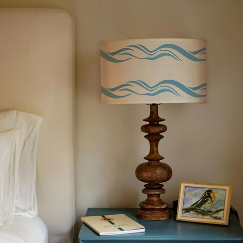 FINGERINSPIRE 2 Pcs Wave Border Stencils with Brush 11.8x5.9Inch Reusable Waves Stencils PET Marine Themes Borders Stencils Sea Waves Decoration Stencils Ocean Themes Template for Wood Wall Fabric in Saudi Arabia