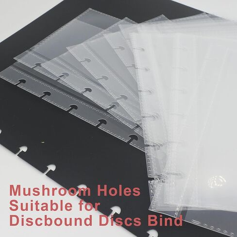 مظاريف مبتكرة الأموال توفير الأموال الموثق DIY DISSBOUND BOOK مع ألبوم عملة بأكمام الفاتورة 20 دولار (غلاف أسود مع 20 جيوب الأكمام) in Saudi Arabia