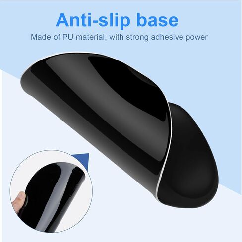 Ergonomic Mouse Pad with Gel Wrist Support, Comfortable Wrist Rest Mousepad with Non-Slip PU Base for Pain Relief, Desk, Home & Office(Pink Serenity) in Saudi Arabia