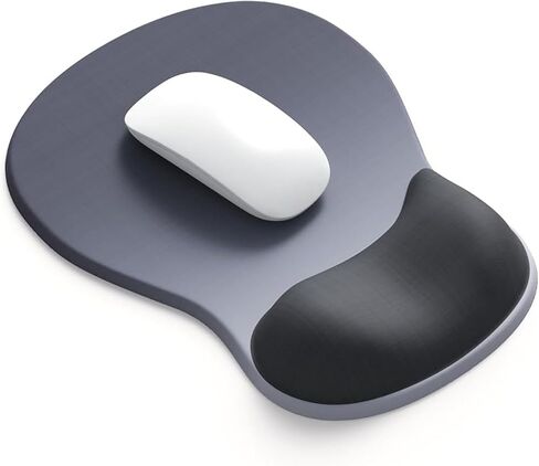 Ergonomic Mouse Pad with Gel Wrist Support, Comfortable Wrist Rest Mousepad with Non-Slip PU Base for Pain Relief, Desk, Home & Office(Pink Serenity) in Saudi Arabia