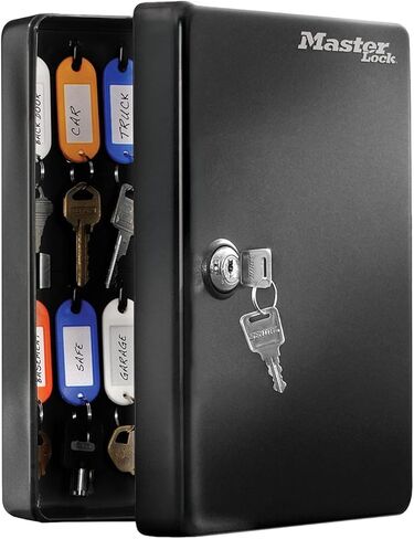 Marlies Dekkers Master Lock KB-25ML Key Cabinet (مثبت على الحائط مع 25 خطافًا مفتاحًا) ، صغير in Saudi Arabia