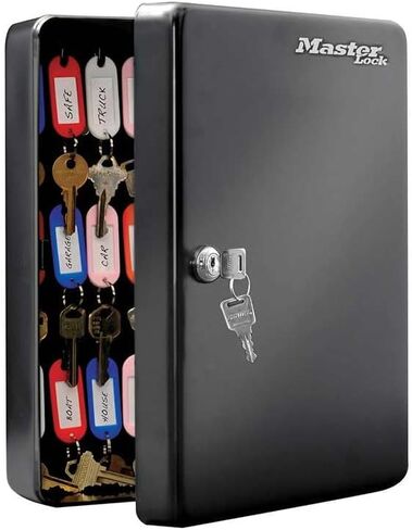 Marlies Dekkers Master Lock KB-25ML Key Cabinet (مثبت على الحائط مع 25 خطافًا مفتاحًا) ، صغير in Kuwait