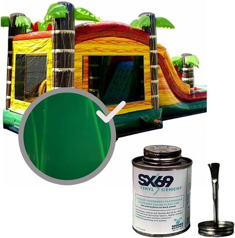 SX-69 مجموعة إصلاح الفينيل | طقم إصلاح منزل الارتداد القابل للنفخ | يتضمن 4 أوقية لاصقة وفة فينيل | للحصول على إصلاحات مرنة ومقاومة للماء للدموع والثقب والثقوب in Kuwait