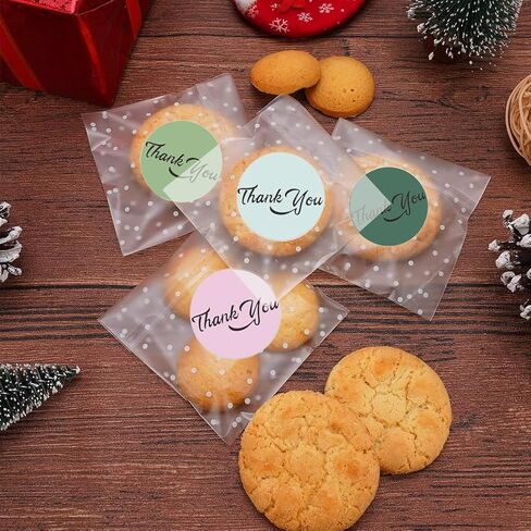 1000pcs 1.5 بوصة شكرا لك ملصقات بوهو شكرا لك ملصقات لعلامات لاصقة الأعمال الصغيرة للهدايا وأختام متينة متينة ، مقاومة للماء (بوهو أ) in Kuwait