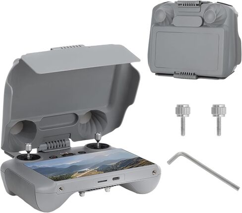 O'woda Mini 4 Pro RC 2 Sun Hood Cover, 2 in 1 RC 2 Remote Controller Sun Shade Joysticks Protector for DJI RC 2 Drone Remote Controller Accessories in Saudi Arabia