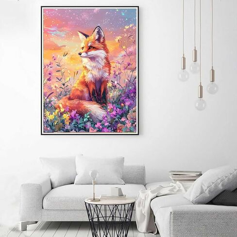Zariocy Paint by Numbers Kits for Adults - Elephant DIY Oil Paintings Canvas Acrylic Paint Set - Sunset Landscape Paint by Numbers Kit for Beginners and Ideal for Home Decor 16x20 inch in Saudi Arabia