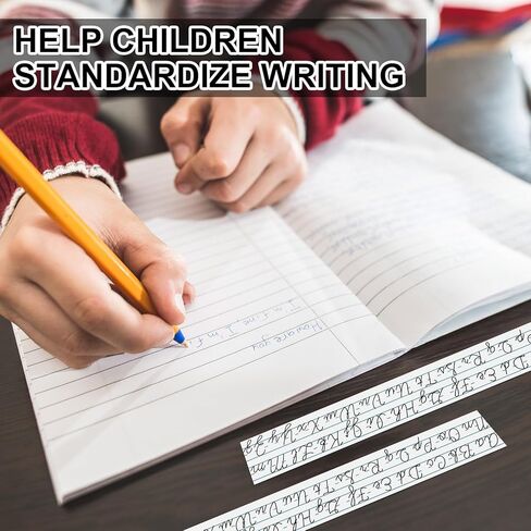 24 Pcs Cursive Letters Desk Strips Alphabet Letters Desk Strips Art Removable Stickers 26 Letter Cursive Writing Desk Strip for School Classroom Office Students Children, 1.0 x 7.7 Inch in Saudi Arabia
