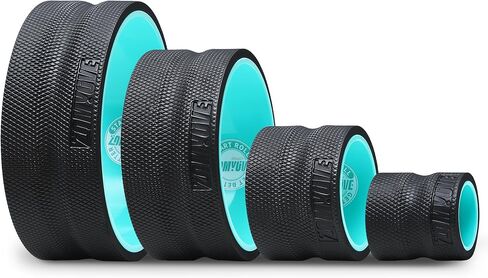 Back Wheel - Yoga Wheel for Back Pain Reliefn & Stretching, Back Roller for Deep Tissue Massage, Back Roller Wheel for Physical Therapy & Exercise- 3 Piece in Saudi Arabia